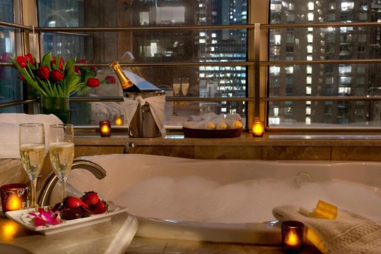 Hoteles románticos con jacuzzi en la habitación en Nueva York